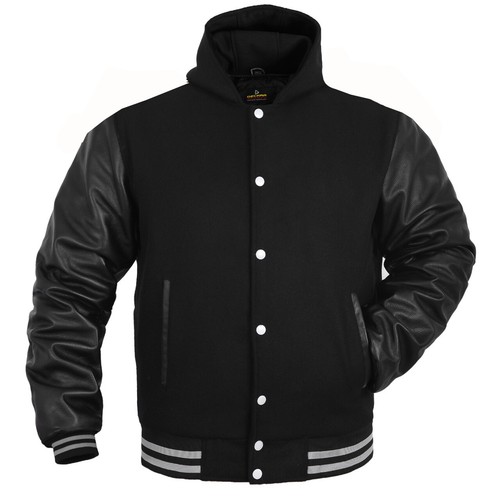 Mens letterman jacket with - mens,